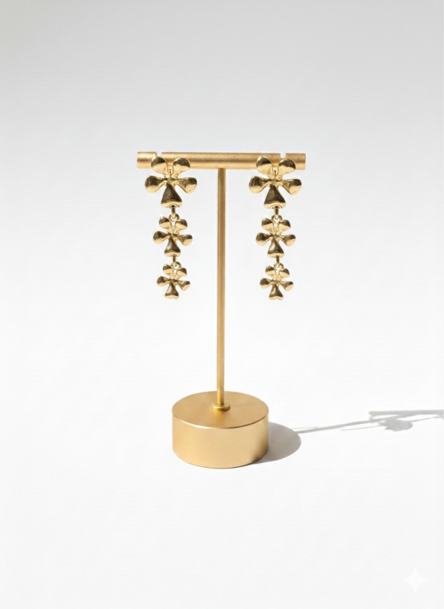 Gilded Bloom Cascades Earrings