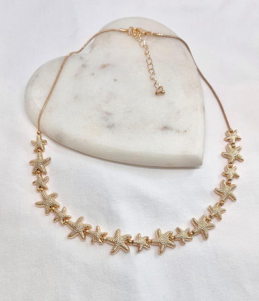 Golden Marina Starfish Necklace