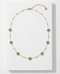 The Emerald Blossom Bead Necklace