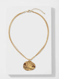 The Hammered Gold Eclipse Necklace