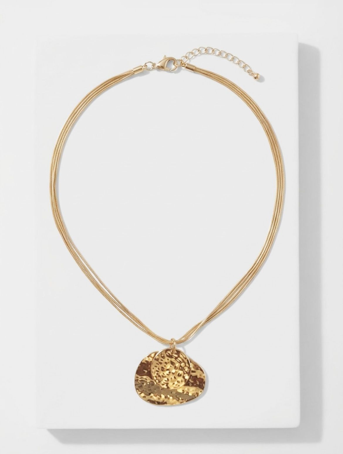 The Hammered Gold Eclipse Necklace