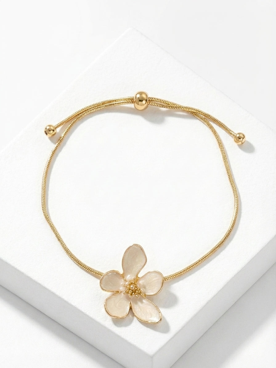 The Ivory Magnolia Slider Bracelet