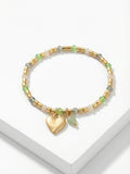 The Jade Heart Charm Bracelet
