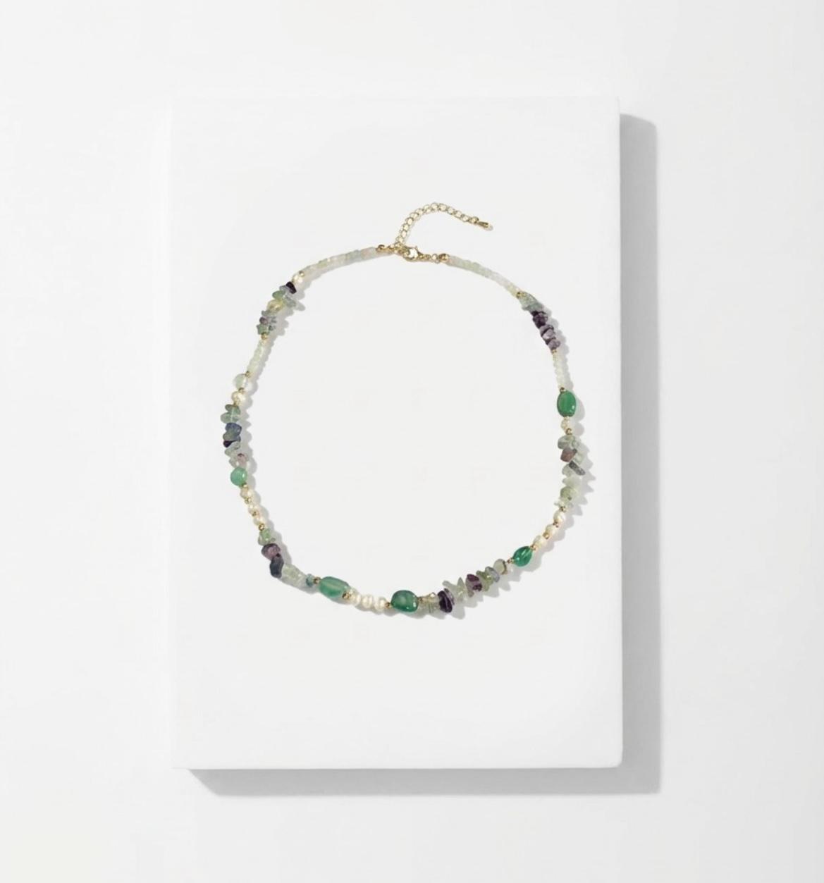 The Jade & Amethyst Bead Necklace