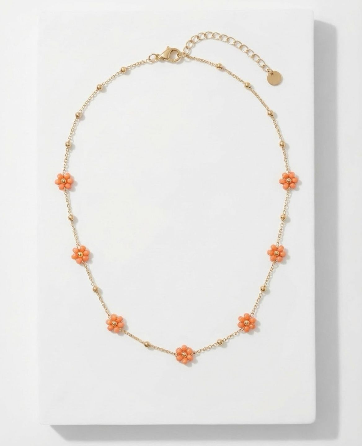The Peach Blossom Bead Necklace