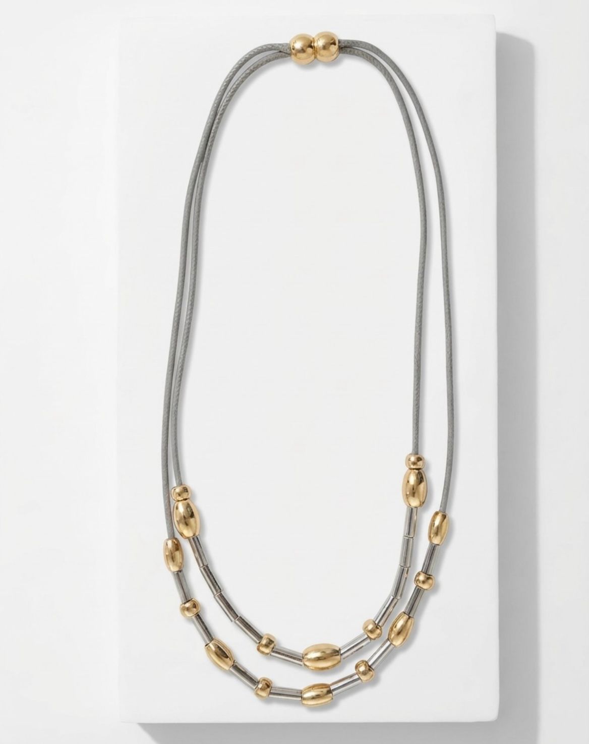 The Polished Pebble Double Cord
