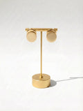The Satin Disc Stud Earrings