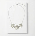 The Silver Blossom Trio Necklace